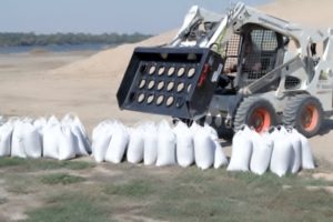 Sandbag Filling for Flood Control